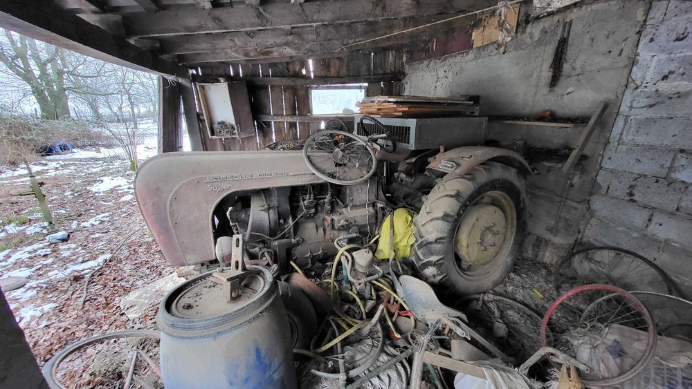 Ciagnik rolniczy porsche diesel super zabytek