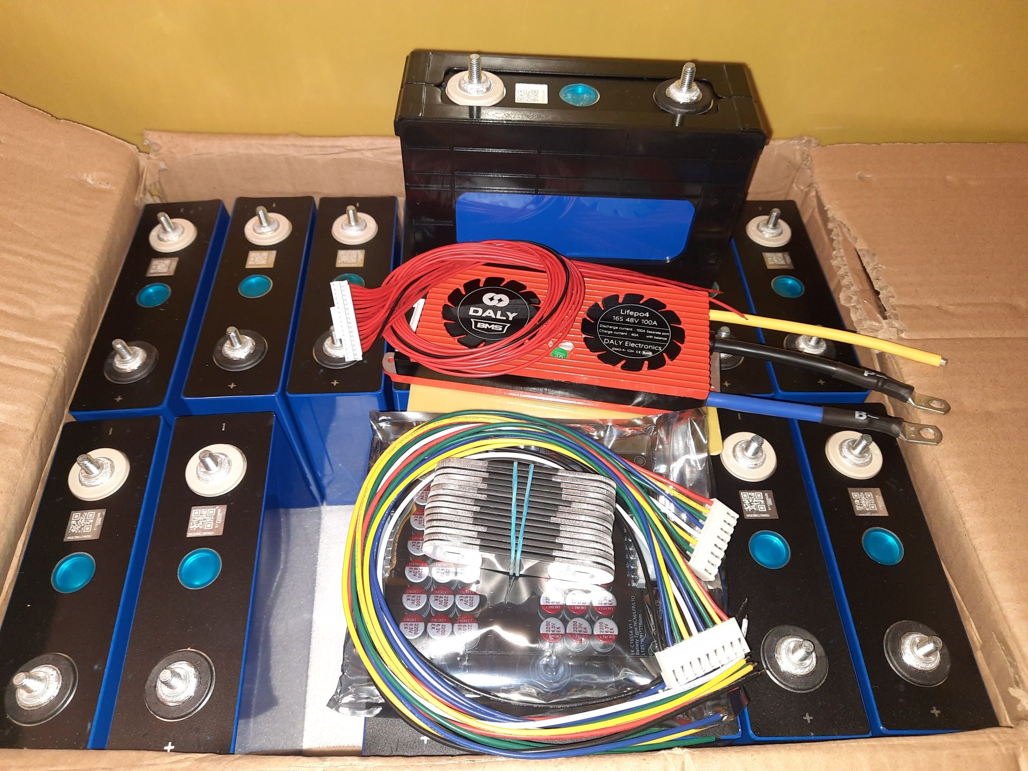 Комплект LifePo4 16S EVE 100Ah 48v