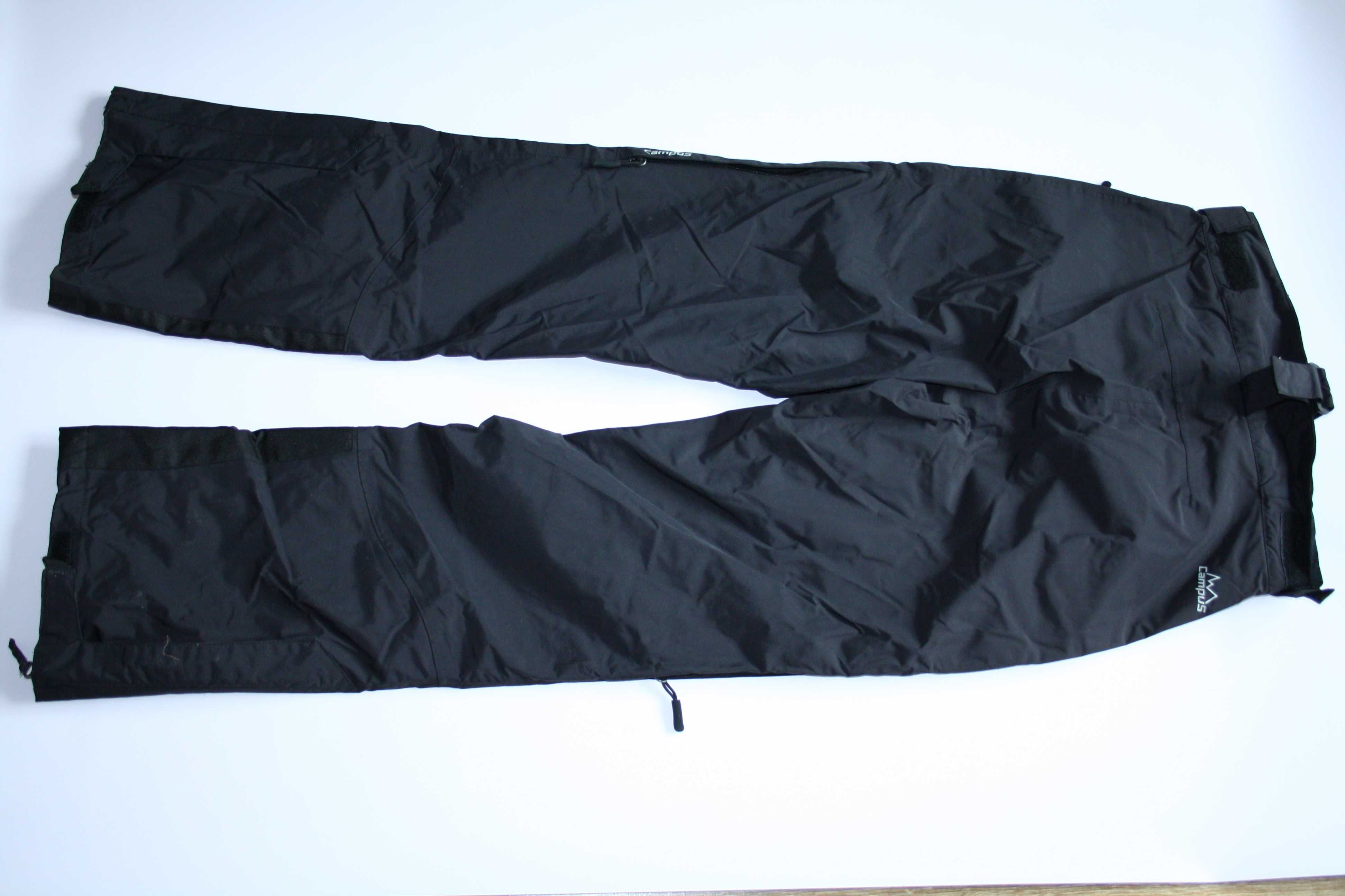 Damskie spodnie czarne Campus Nikita r. XXL/44 wodoodporne trekking