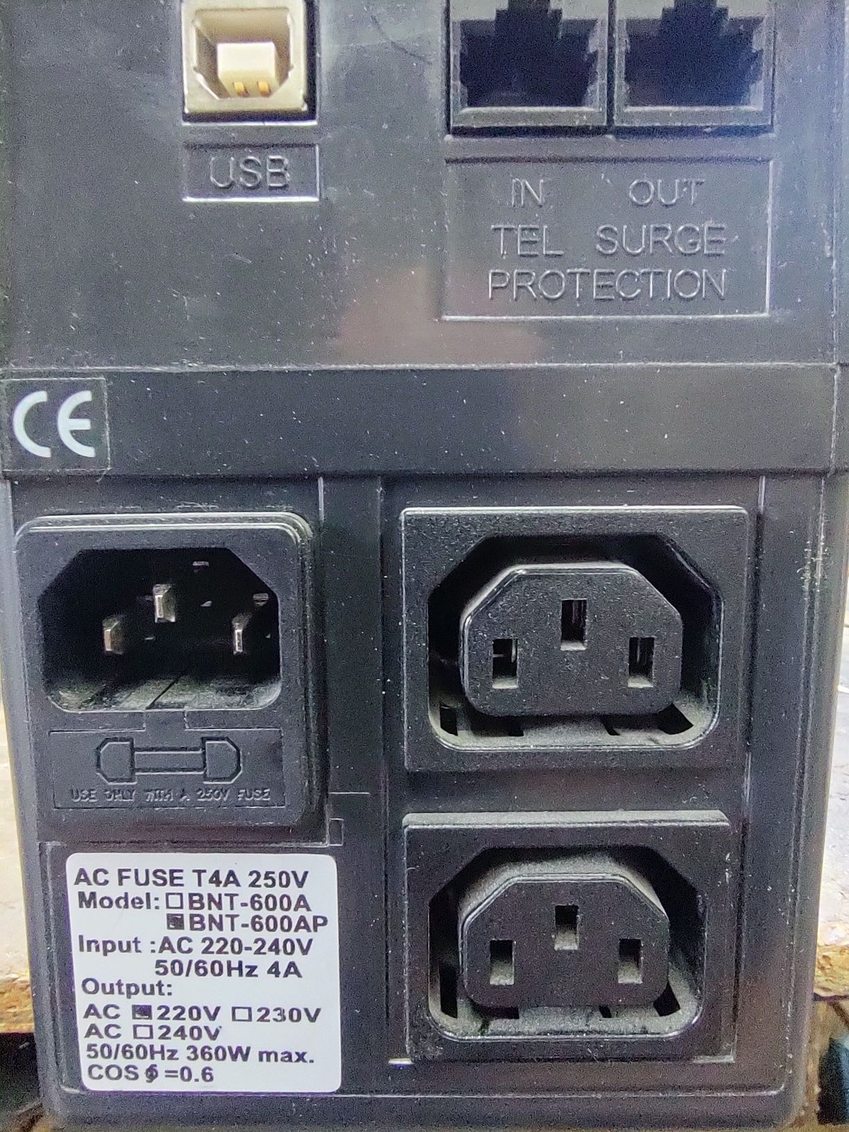 Безперебійник Powercom BNT-600AP
