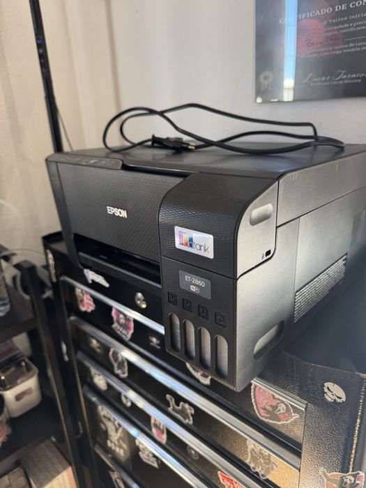 Impressora epson ecotank com stencil para tattoo
