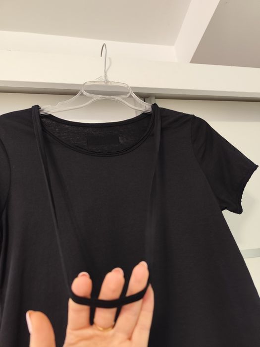 Czarna koszulka na krótki rękaw S