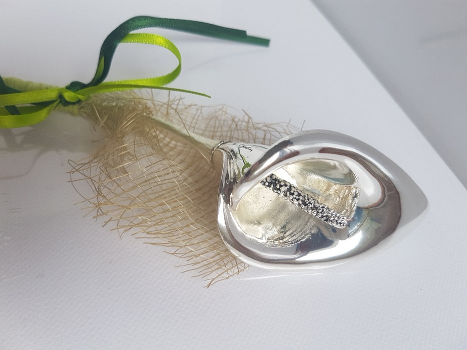 Pierre Cardin Flor Decorativa em Prata