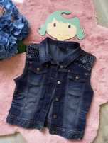 Kamizelka jeans gwiazdki gwiazdy D-Xel roz 10,11 lat