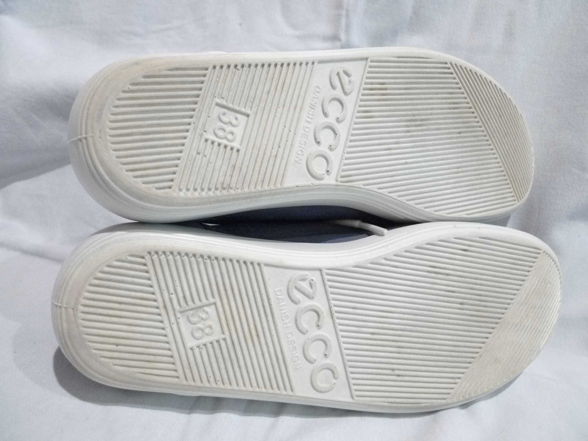 ECCO Soft r.38/24,5cm Buty skórzane sportowe casual