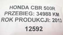 Honda Cb Cbr 500R 13-19  Silnik Gwarancja 30 Dni