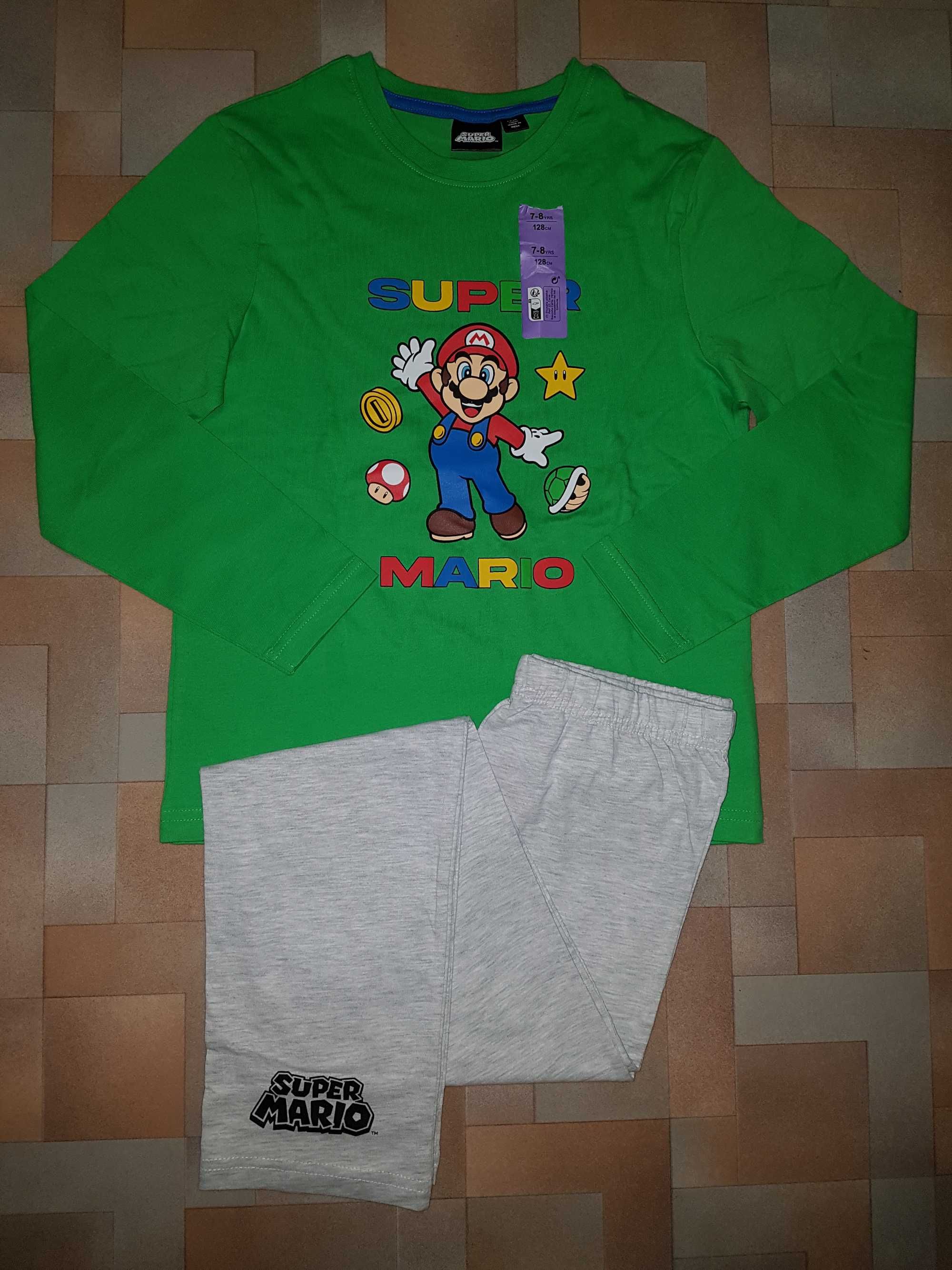 Яркая пижама Марио, Super Mario комплект Primark 7-8 лет 128 см