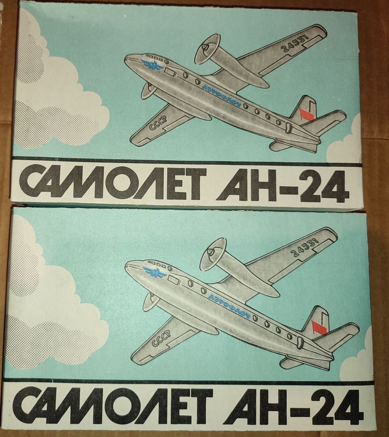 Збірна модель літака АН-24 сборная модель самолета