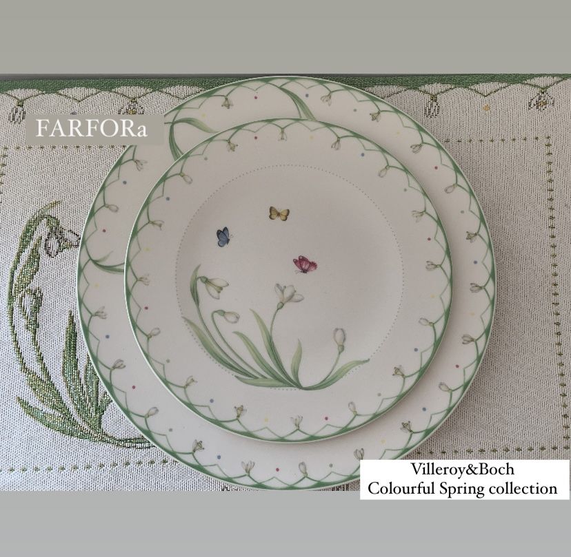 Villeroy Boch Spring Awakening collection тарілка 27см 24 см 22см