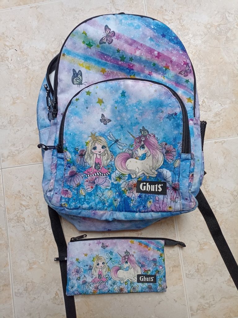 Conjunto Mochila escolar e estojo _ Ghuts