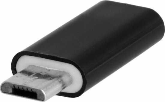 PRZEJŚCIÓWKA Adapter OTG Gniazdko USB-C Na Wtyczka Micro USB. Czarny