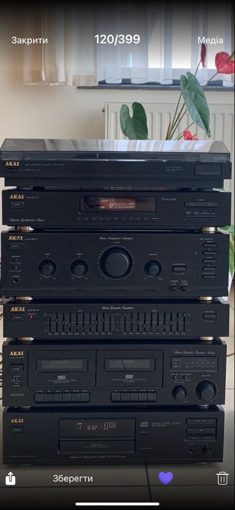 Akai AM 27 підсилювач , еквалайзер, тюнер