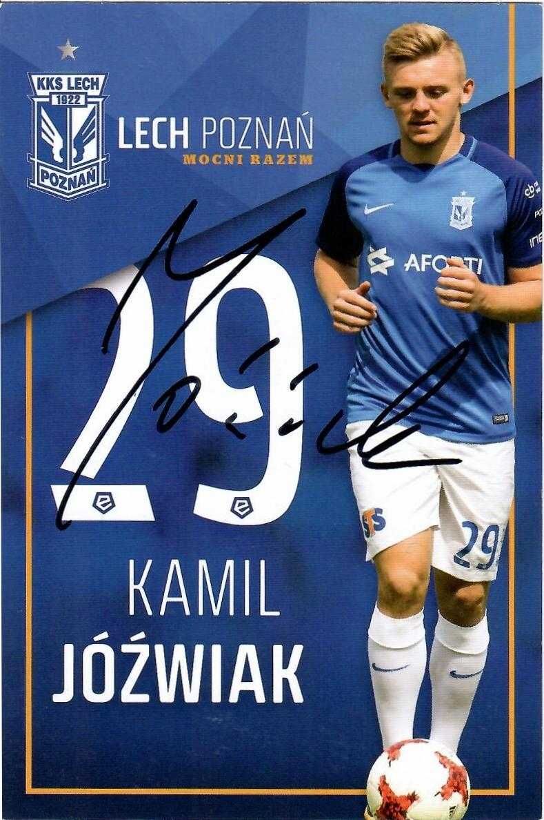 Autograf Kamil Jóźwiak - Lech, Reprezentacja, piłka nożna
