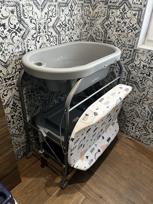 Wanienka z przewijakiem, mobilna, dla niemowlaka