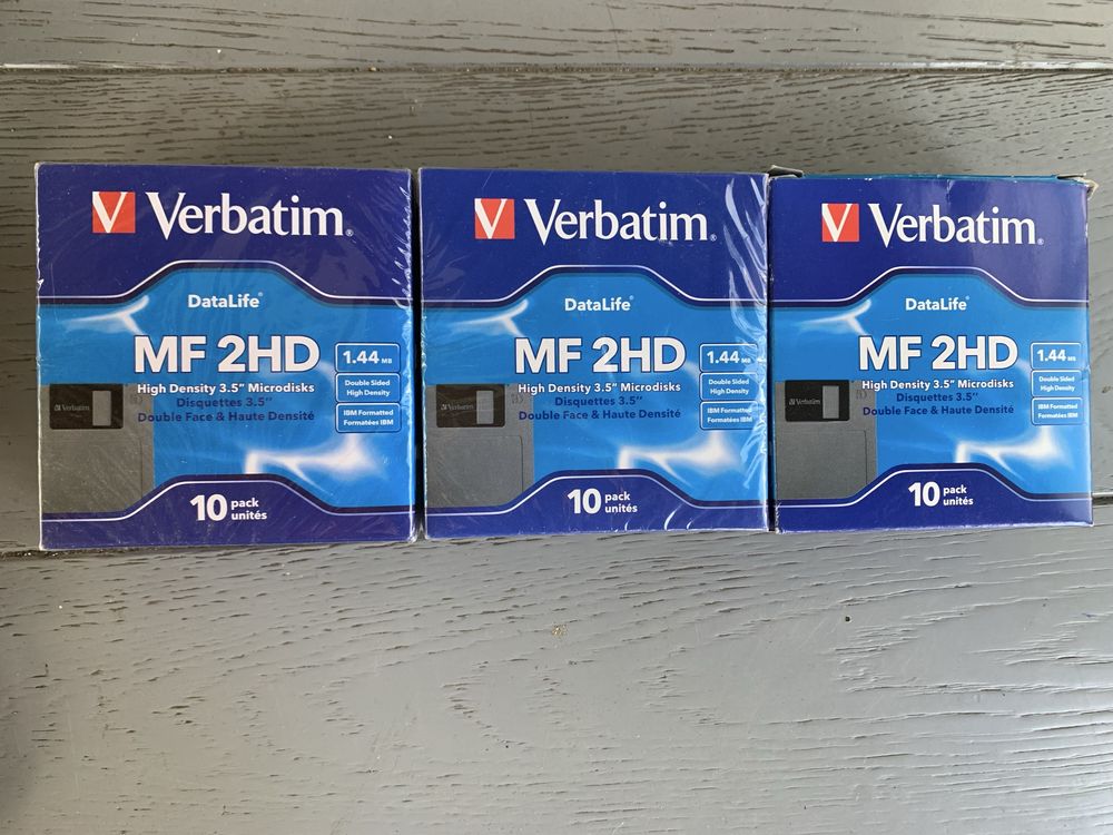 Дискеты Verbatim MF 2HD.  3.5" 1.44 Mb .