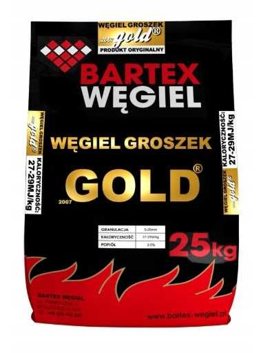 Węgiel Groszek workowany BARTEX GOLD SOBIANEK LEW Groszek OGIEŃ 29 mj