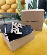 Шкіряний пояс Karl Lagerfeld