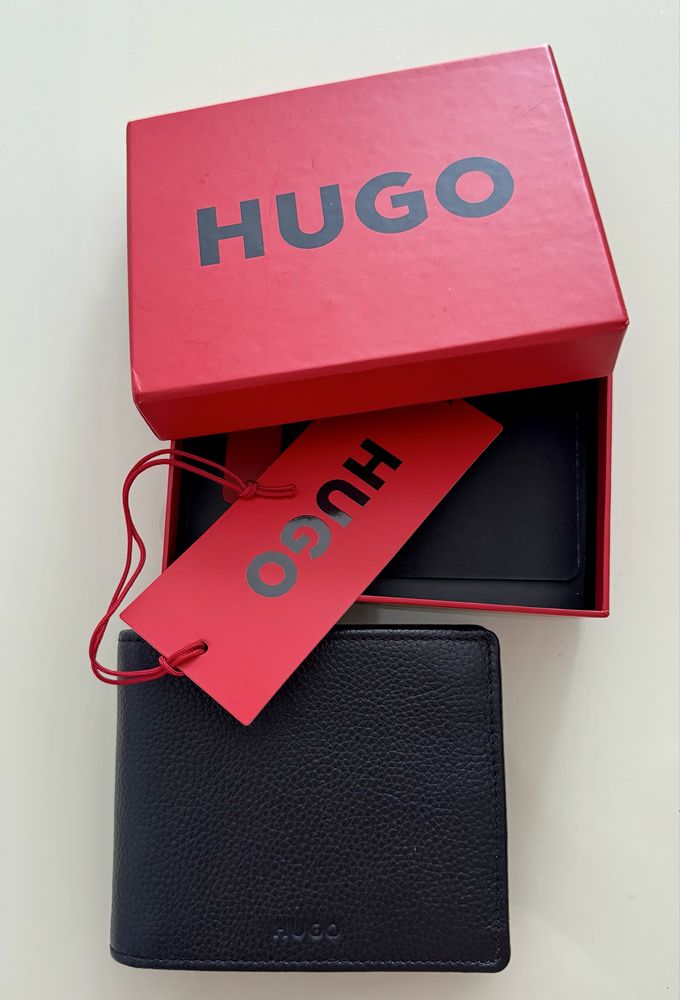 Кожаный кошелек HUGO Оригинал