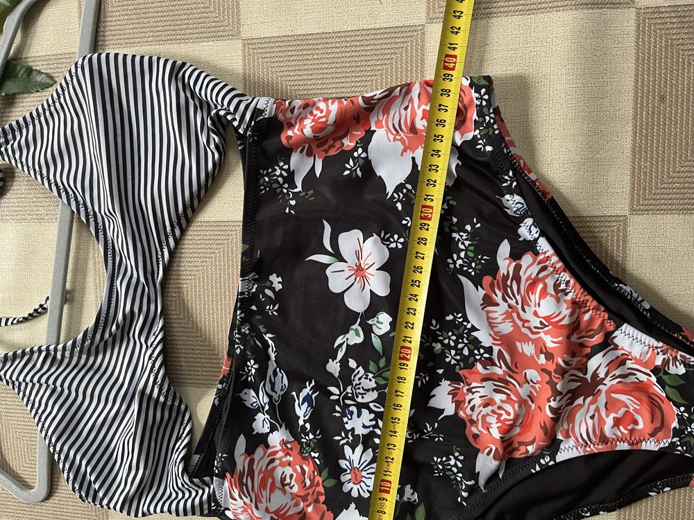 Strój kąpielowy iClosam kostium jednoczęściowy monokini kwiaty M/L now