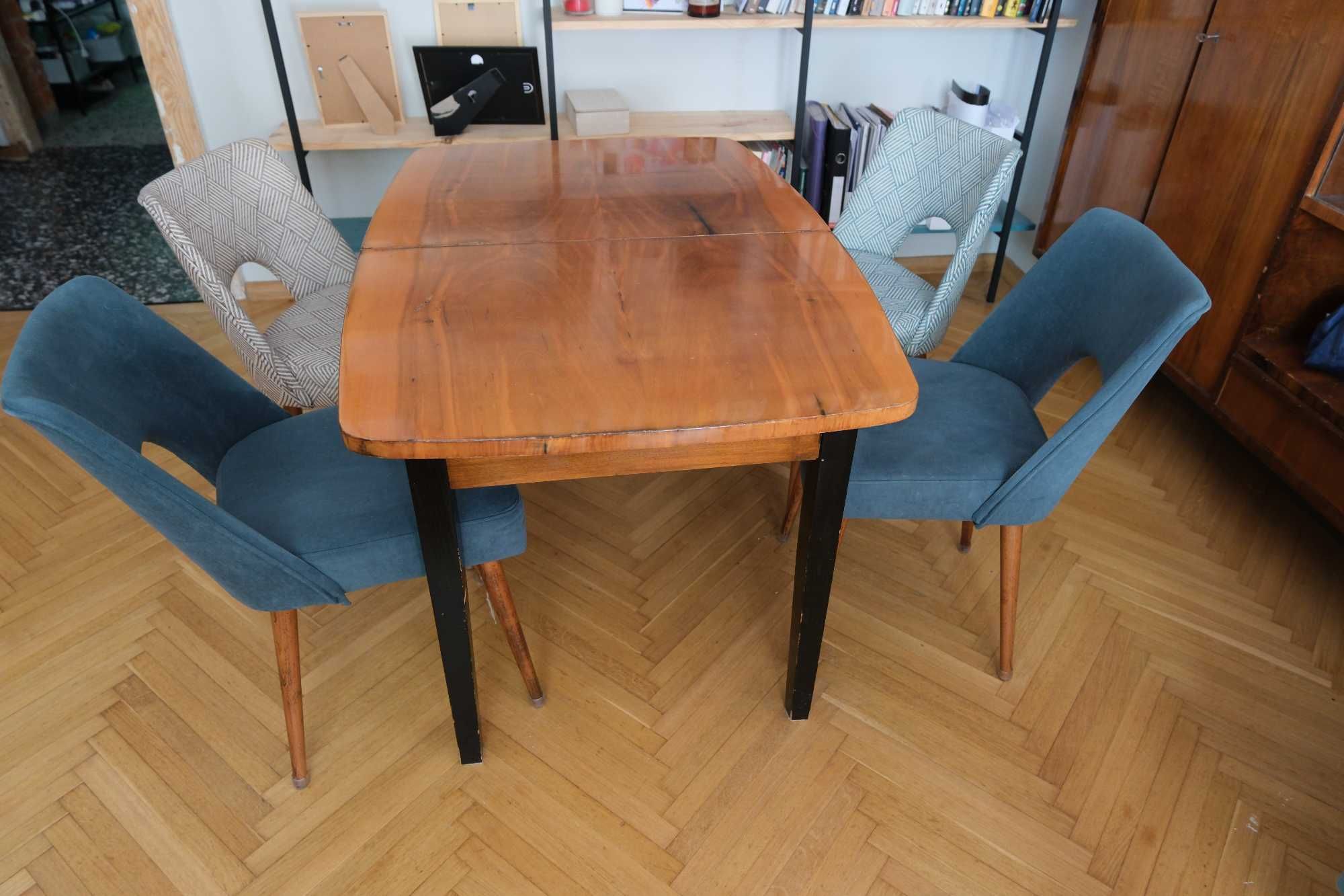 Stół Lata 60 PRL Vintage Grudziądzkie Zakłady (komplet)