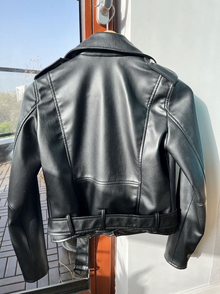 Ramoneska czarna kurtka biker r. XS Zara