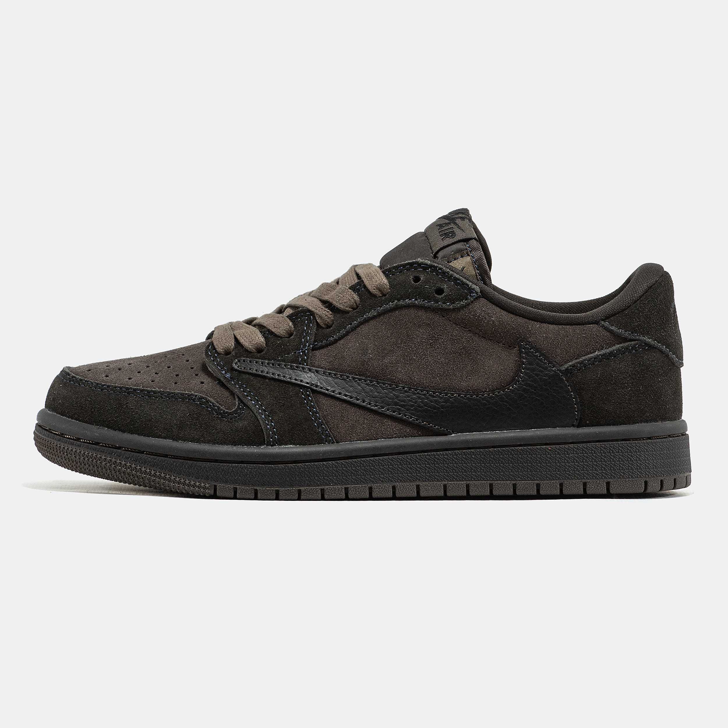Кожаные кроссовки Nike Air Jordan 1 Low Travis Scott x Gucci x Supreme