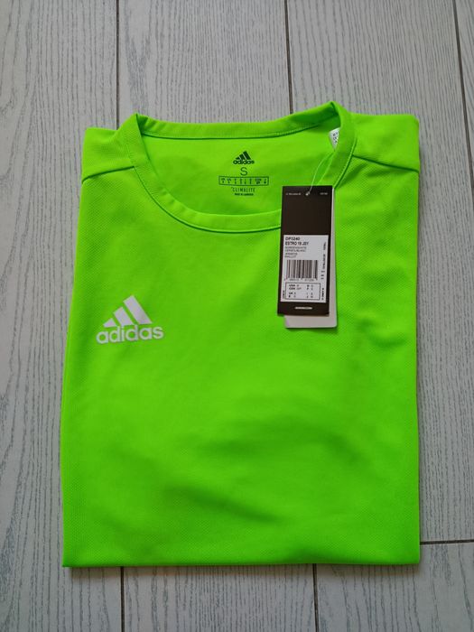 Nowa! Oryginalna Adidas koszulka piłkarska S męska limonkowa (235)