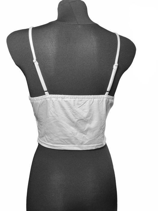 Nowy biały koronkowy top croptop 36,S Shein