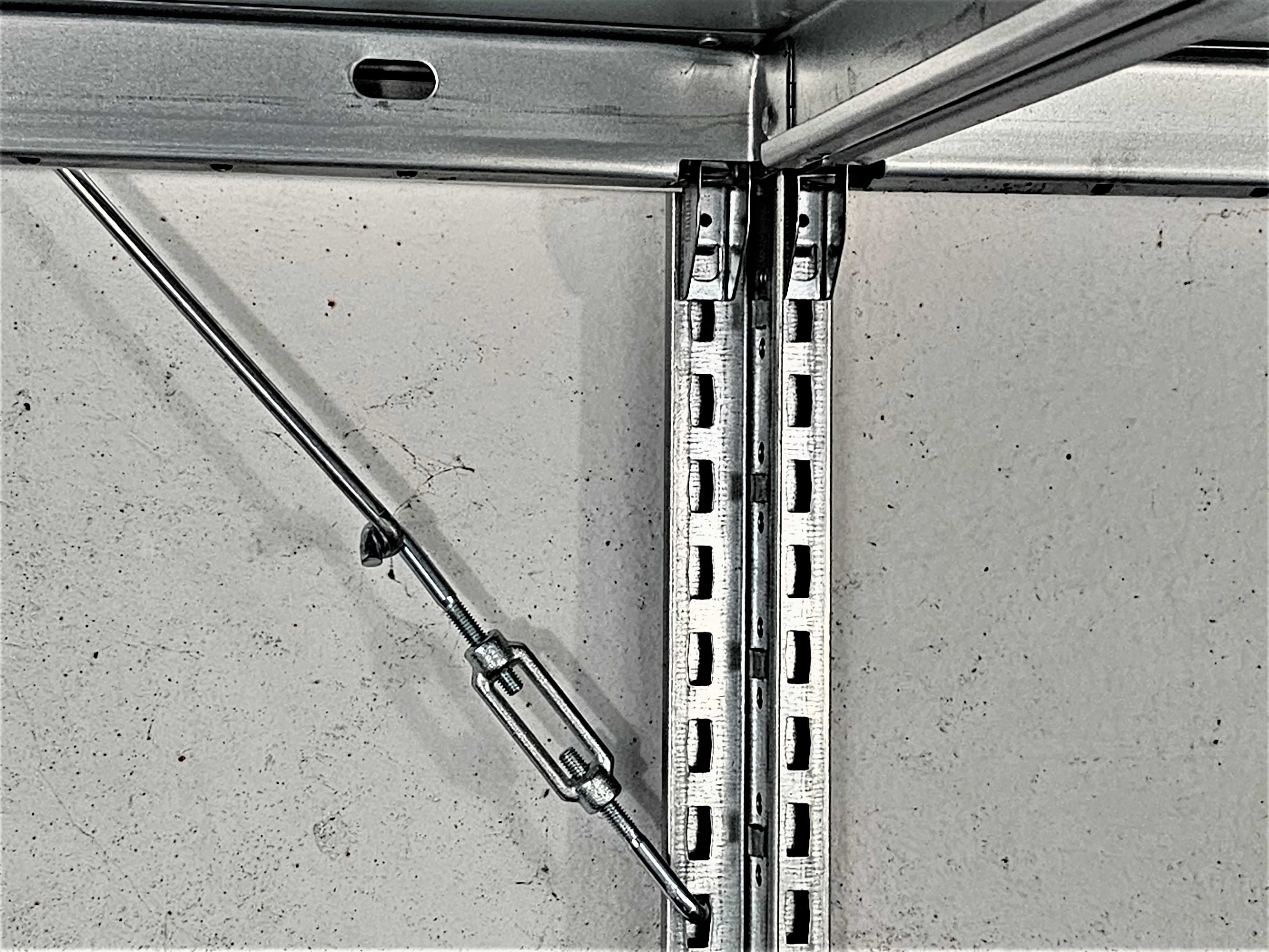 Regał Metalowy 82x200x306cm Magazyn Ocynk Półka Garaż Piwnica Warsztat