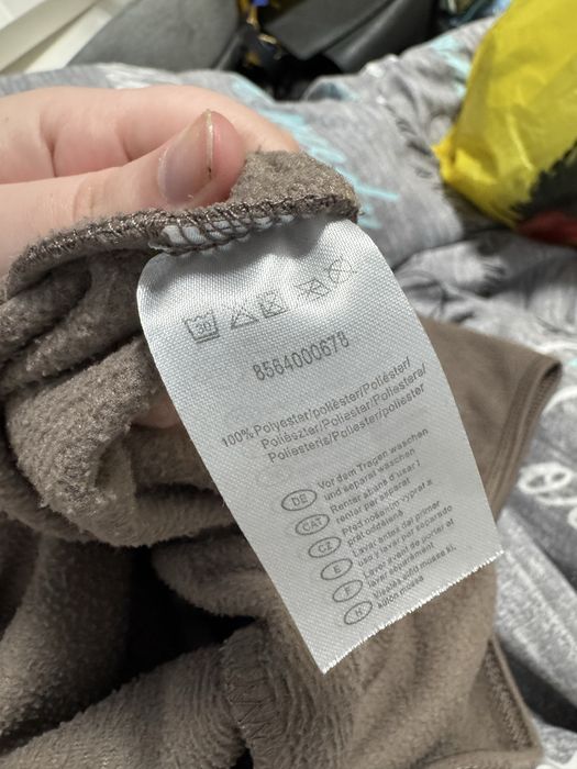 Флісова кофта коричнева розмір L