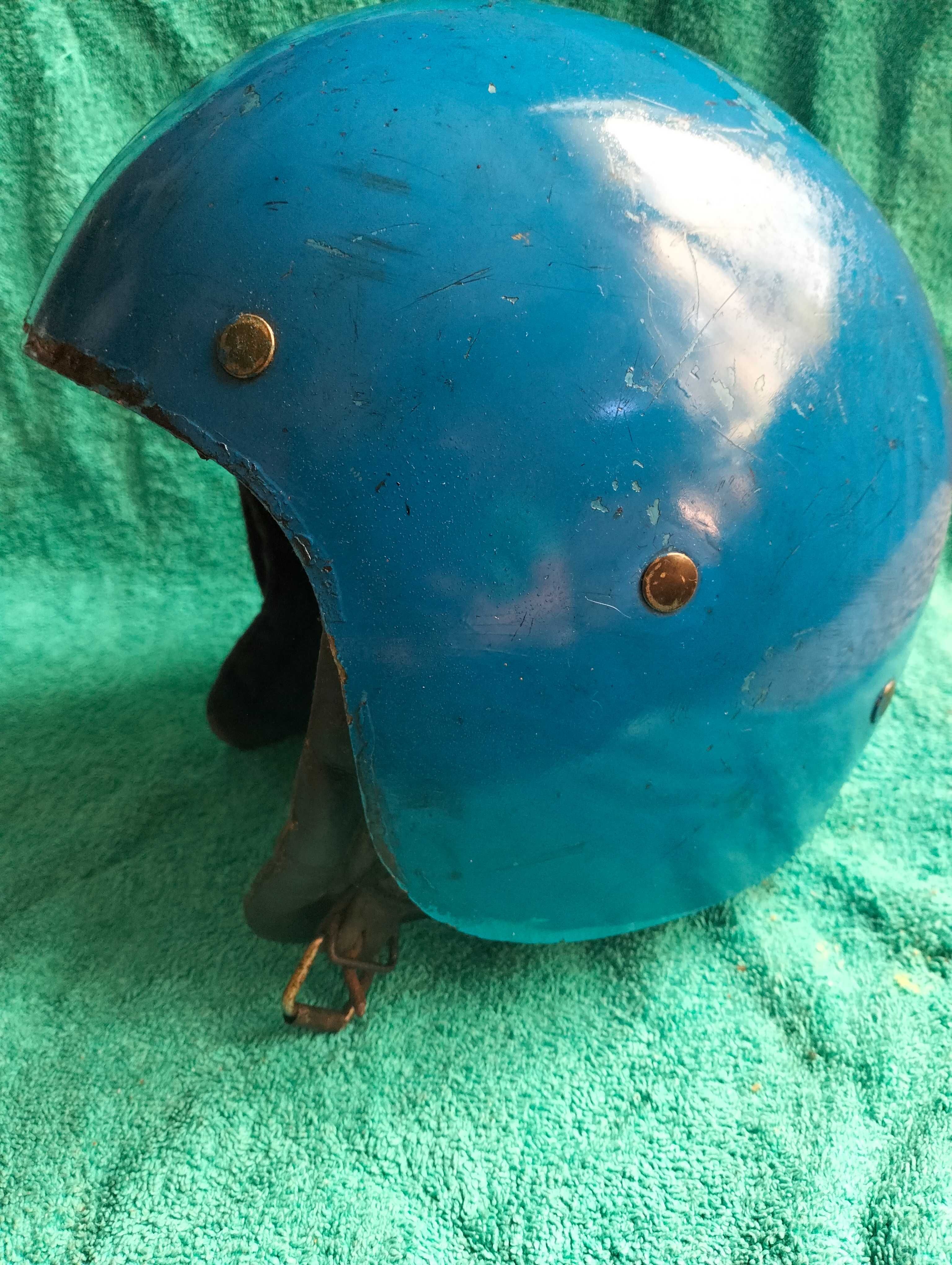 Kask na motor Orzeszek unikat do renowacji, z czasów PRL 1967r