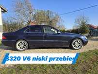 Mercedes-Benz Klasa S // 3.2 // V 6 // Benzyna // AUTOMAT // JASNA SKÓRA // DOSTAWA //