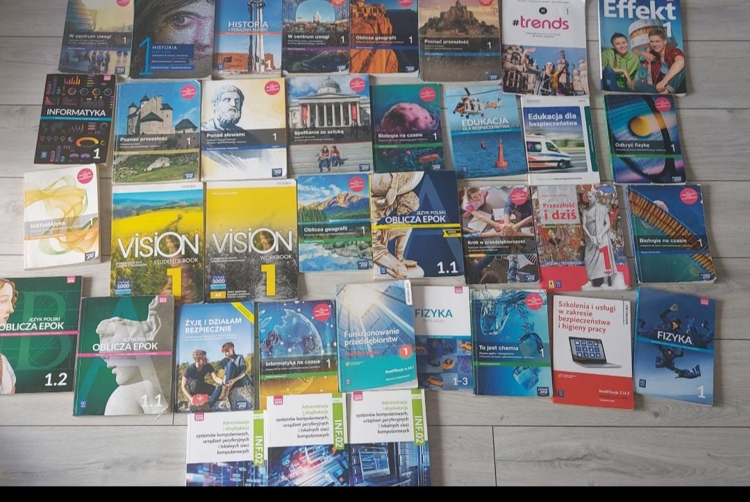 Zestaw podręczników do klasy 1 technikum I liceum