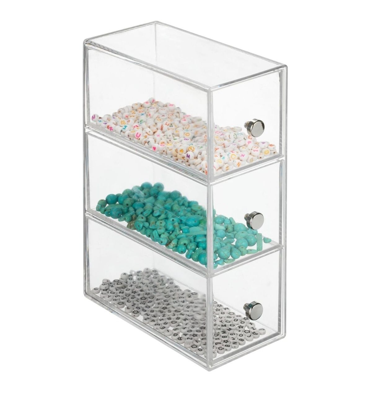 Eleganckie plastikowe pojemniki organizer