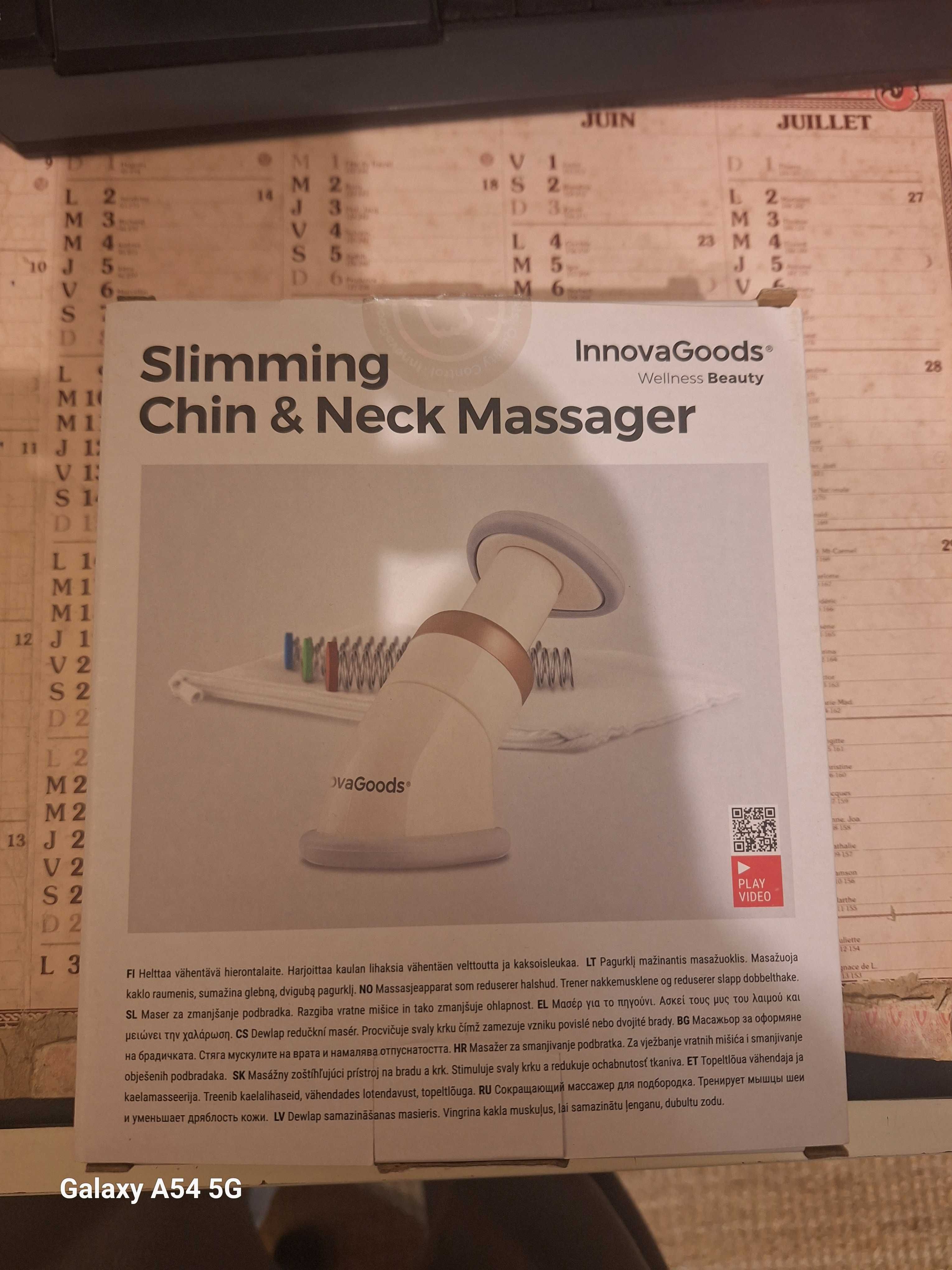 Massajador pescoço redutor da papada - Slimming Chin Neck Massager