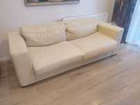 Sofa skórzana Delux Deco z funkcją spania