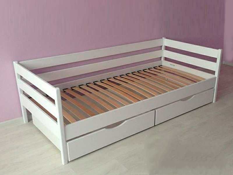 Ліжка дерев*яні 1-2х сп., 2х яр.Виробник, Молния 80*190 вільха