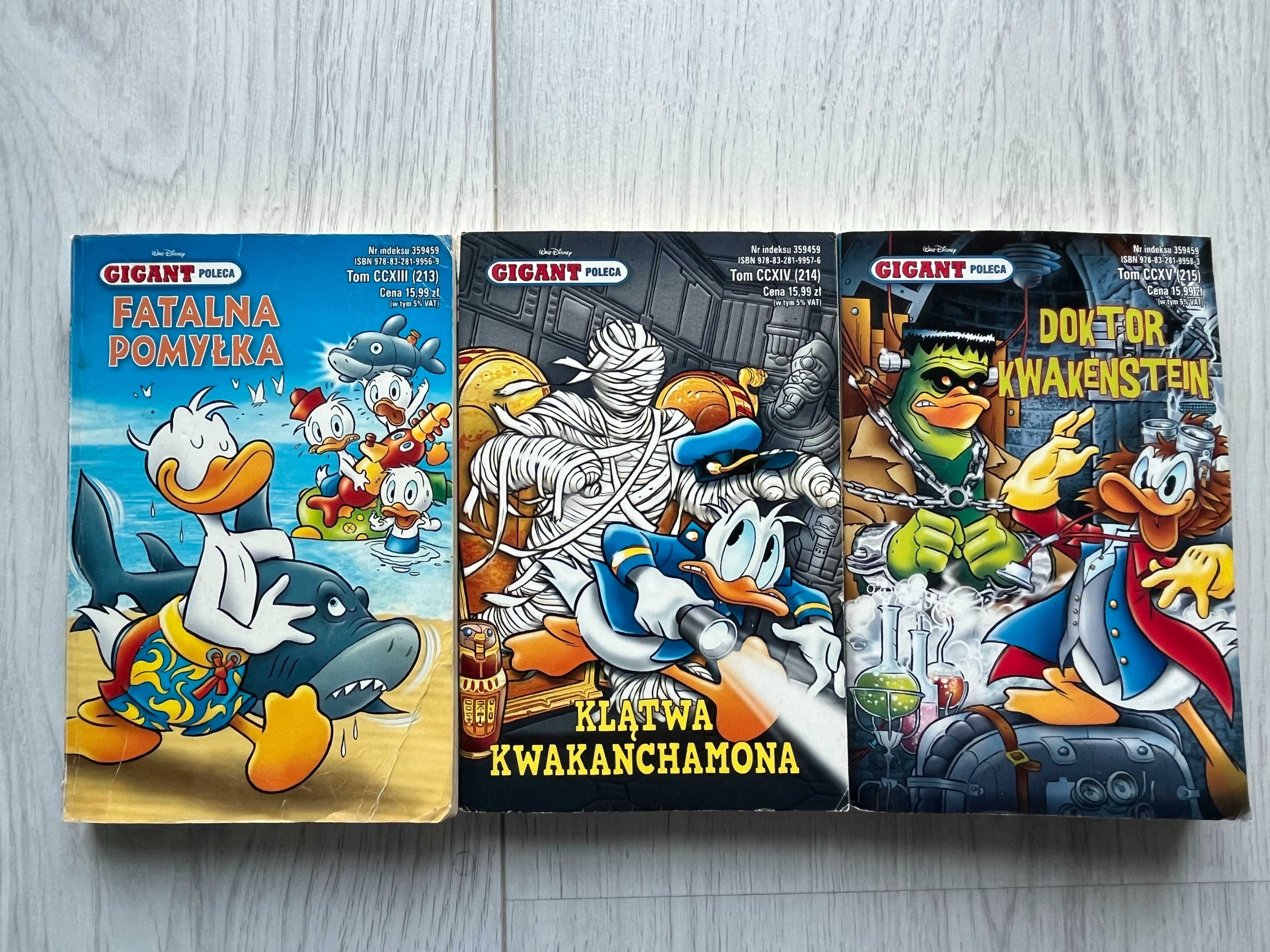 Komiks Gigant Rok 2018 3 sztuki numery 213, 214 i 215