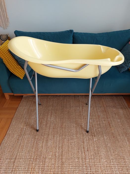Wanienka ze stelażem żółta Tega Baby 100 cm