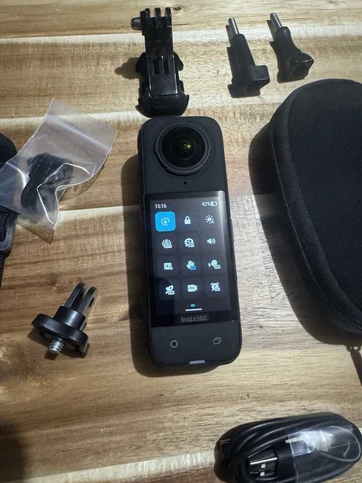 Kamera Insta360 X4 ONE X4 8K 360 + karta 128GB + uchwyt motocyklowy