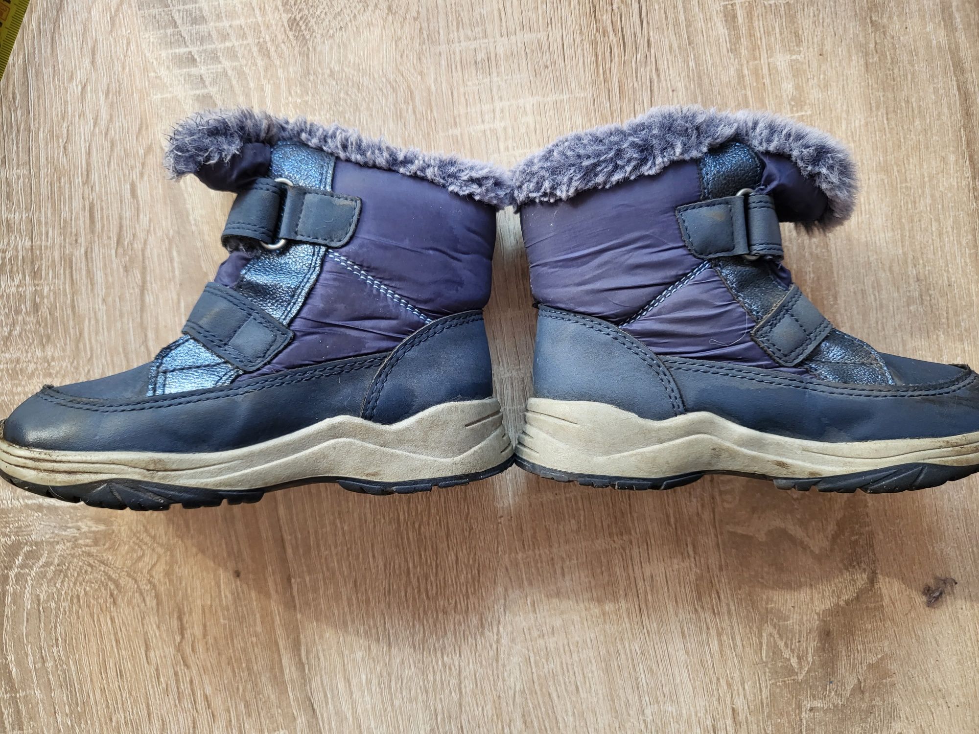 2 pary buty zimowe śniegowce 24 25