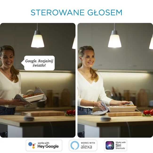 WiZ żarówka LED E14 4,9W Regulacja barwy światła sterowanie głosem