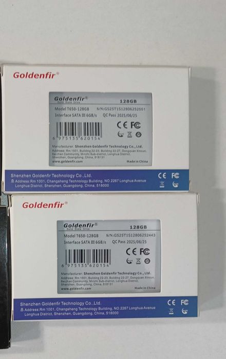 SSD новий Goldenfir 128 GB Гб 2.5 Sata