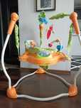 Skoczek chodzik interaktywny dla dzieci 6m+ pomarańczowy Jumperoo