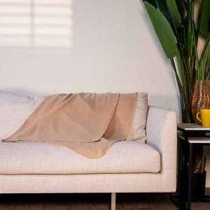 Koc polarowy 170x130 cm (beżowy) KUP Z OLX!