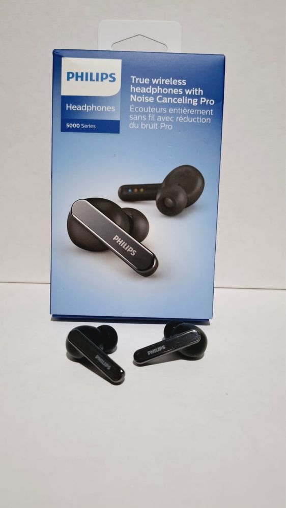 Słuchawki bezprzewodowe Philips TAT5506BK/00 dokanałowe