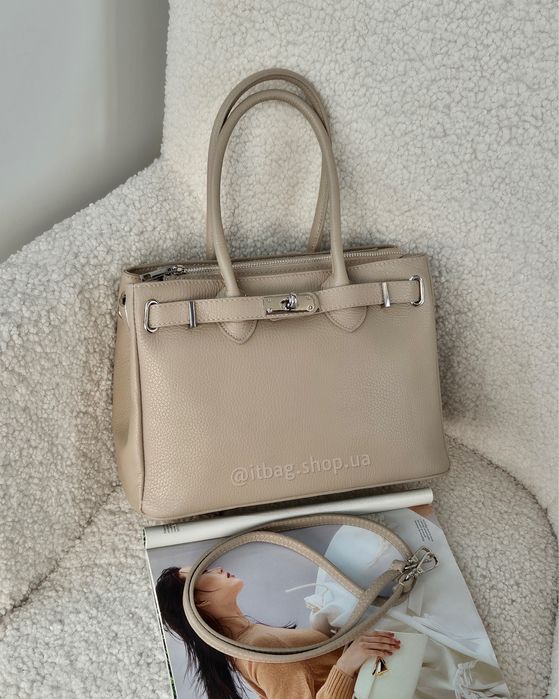 Шкіряна сумка тоут Італія. Кожаная сумка Италия замша