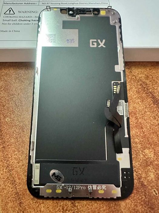 Дисплей для  iPhone 12 \ 12 Pro, черный, High quality, (OLED)
