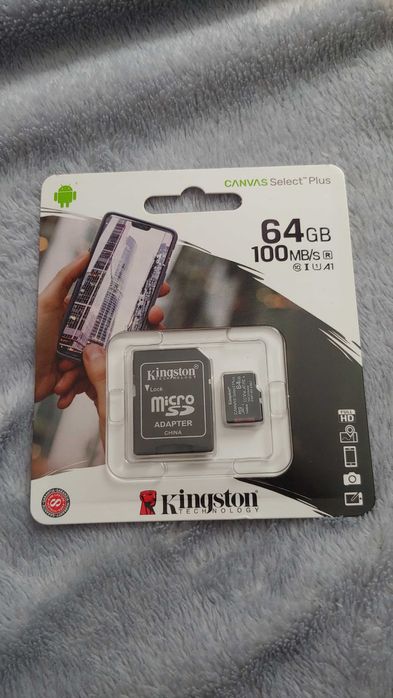 Kingston 64 Гб Оригинал память 100мбит высокоскоростная U1 новая