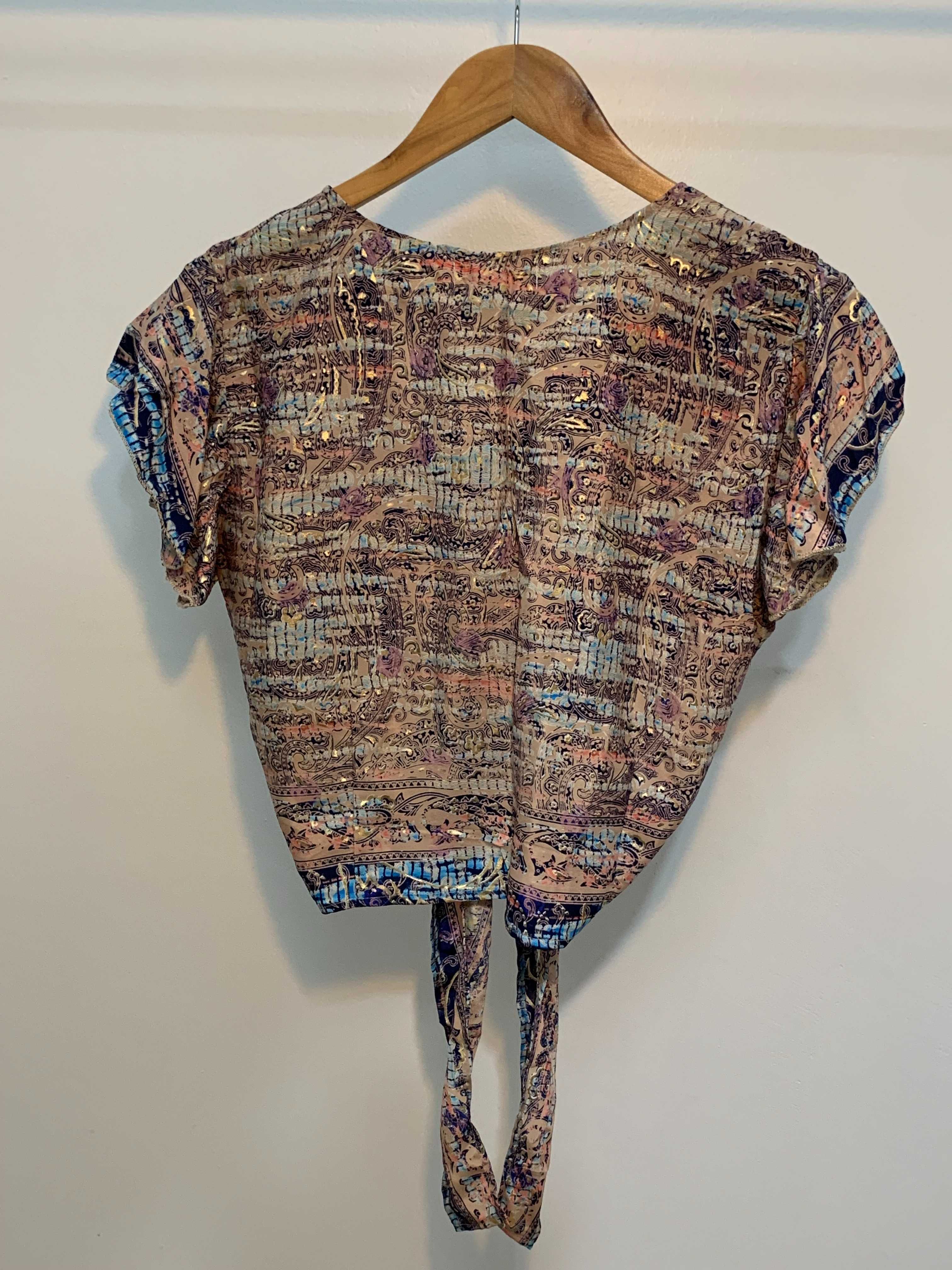 Top Estampado Bigg Bull com Laço Frontal – Tamanho Único